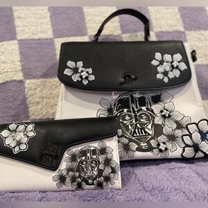 Rare Star Wars Our Universe Darth Vader Sketch Handbag and Wallet